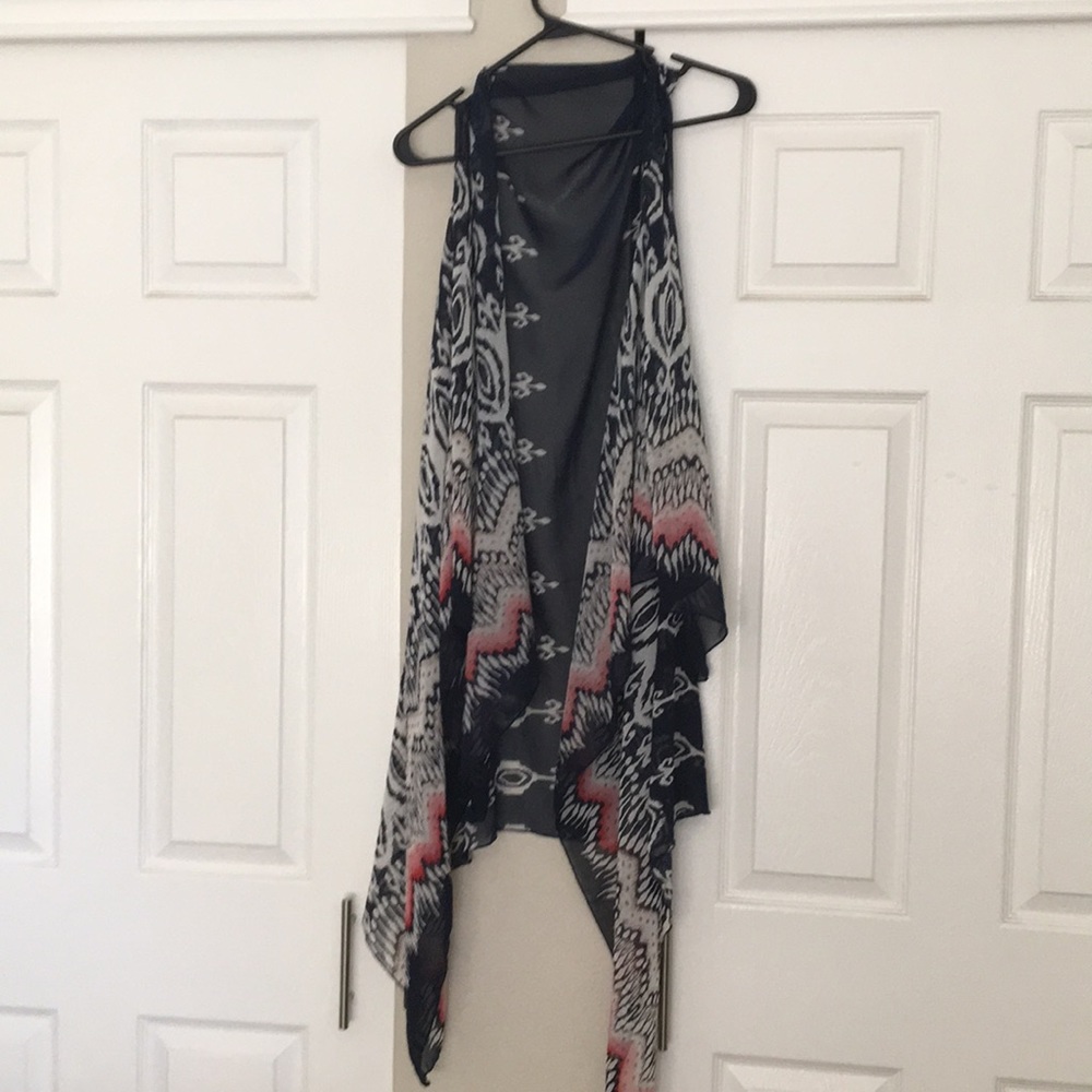 Sheer shawl/kimono